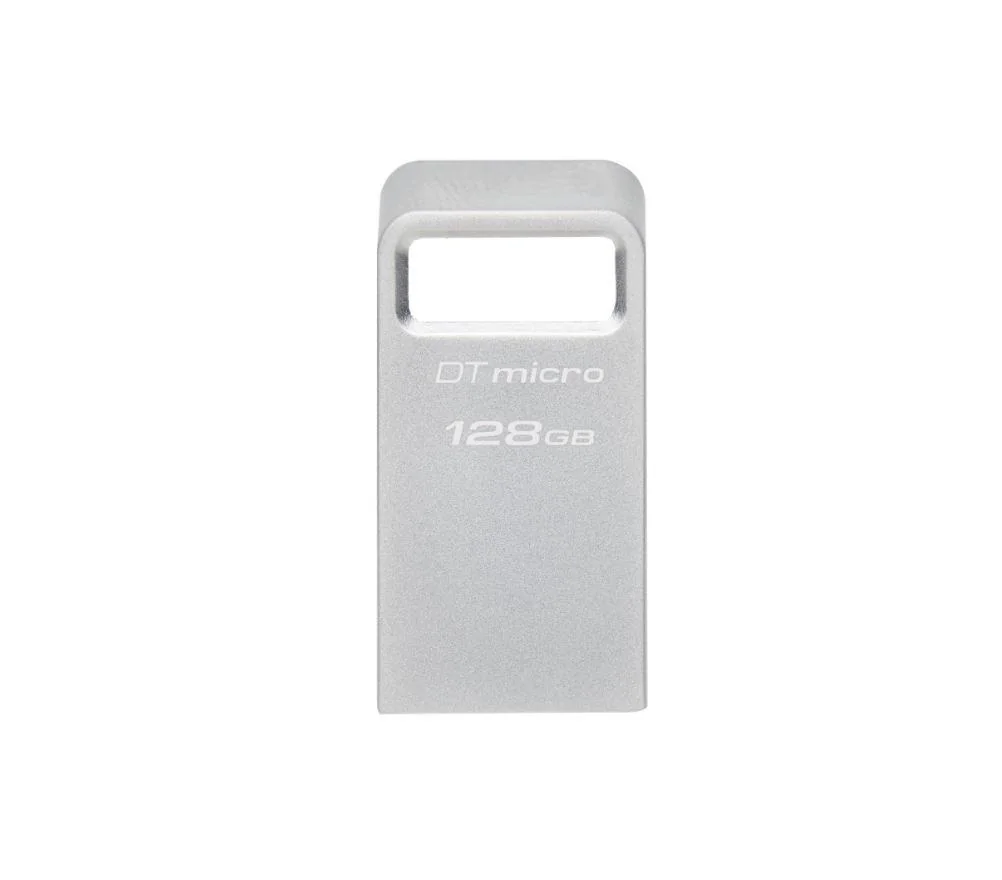 Memorie USB Flash Drive Kingston 128GB Data Traveler Micro, USB 3.2 Gen1, Metalic Kingston