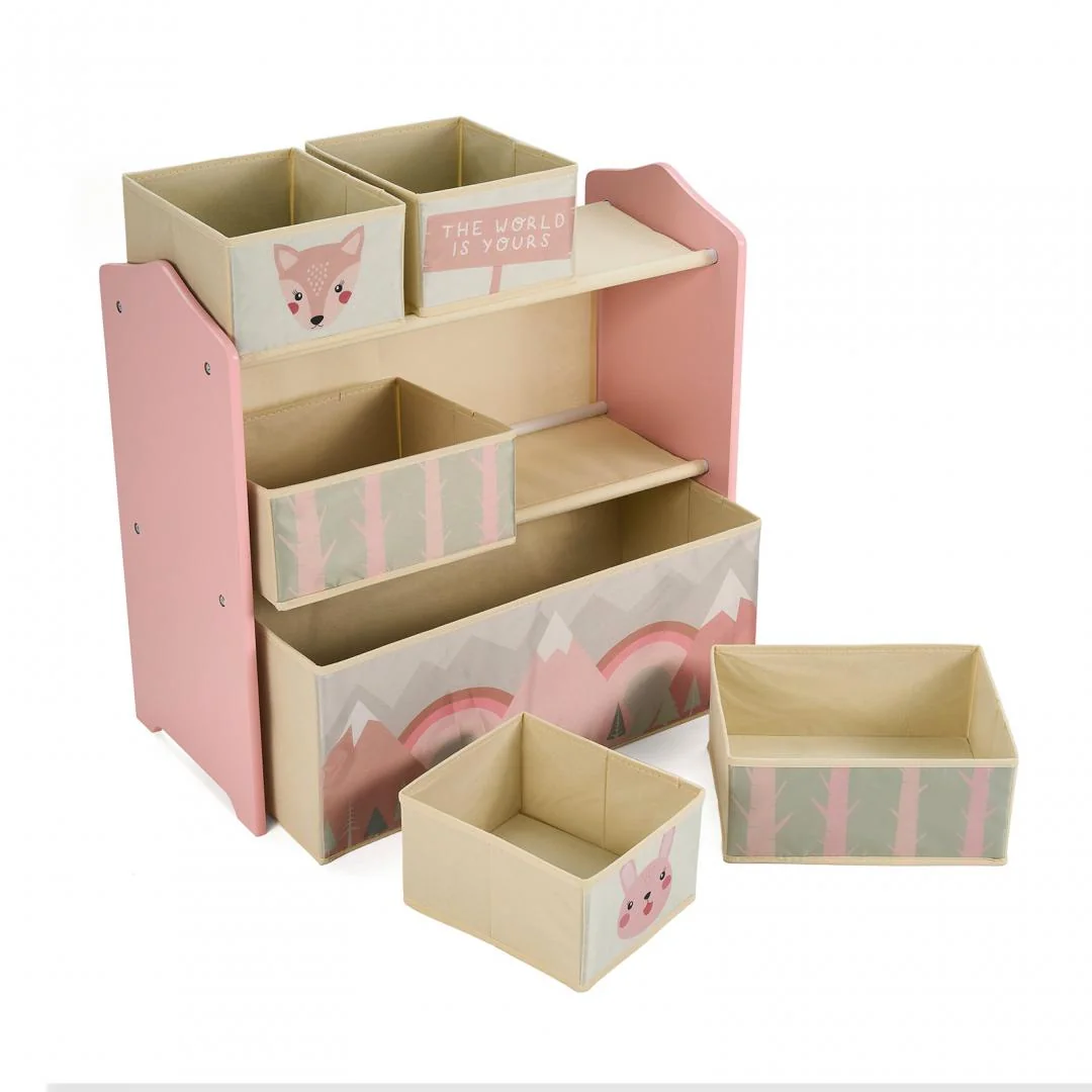 Dulap depozitare jucarii Pink Forest UGMDU06-PKF U-Grow