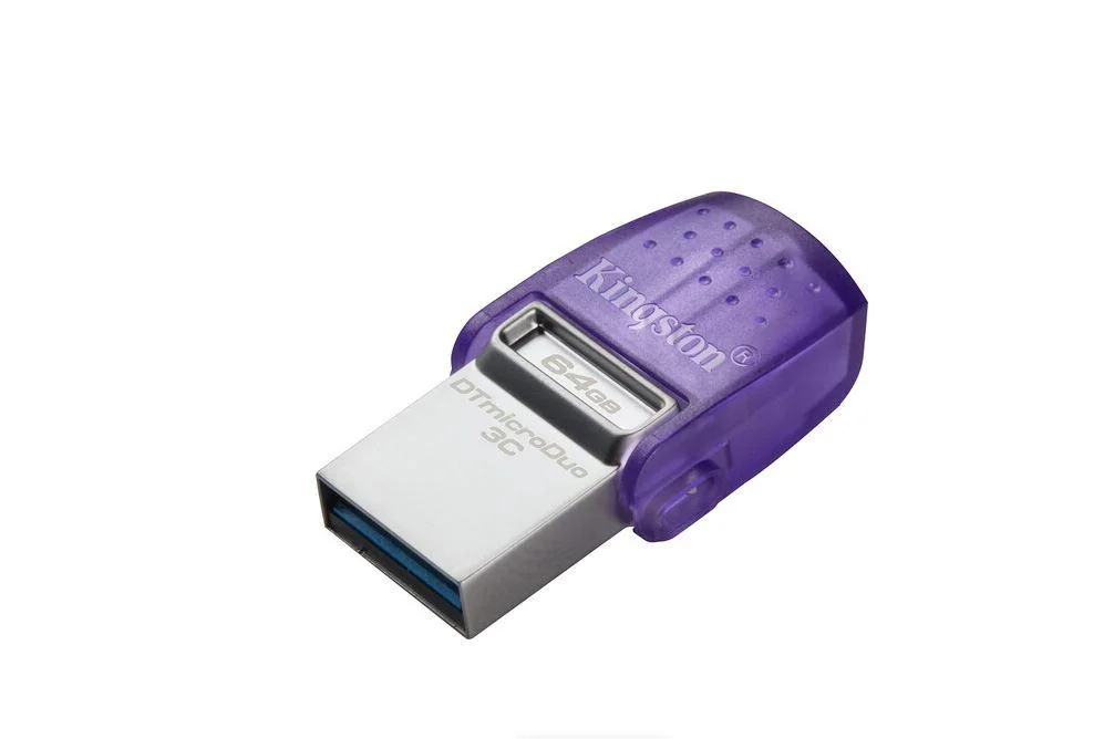 Memorie USB Flash Drive Kingston 64GB DT MicroDuo, USB 3.0, micro USB 3C Kingston