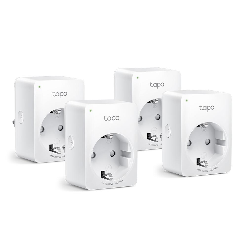 TP-Link MINI SMART WI-FI SOCKET TAPO P110(4-PACK), Protocol: IEEE 802.11b/g/n, Bluetooth 4.2 (doar pentru onboarding), 2.4 GH