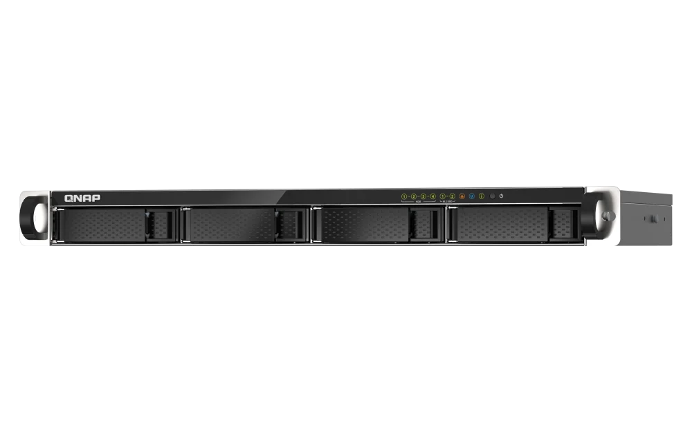 NAS QNAP 435XeU 4-Bay, CPU Marvell 64-bit Octeon TX2 CN9130 / CN9131 quad-core 2.2 GHz, RAM 4GB DDR4 SODIMM (1 slot, max. 32GB), HDD 4 x 2.5"/3.5" SATA 6Gbps + 2 x M.2 2280 NVMe PCIe Gen3 SSD slots (neincluse), LAN: 2 x 2.5GbE 2 x 10GbE SFP+, USB3.2