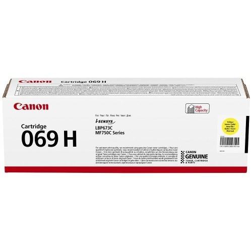 Toner Canon CRG069HY, Galben, capacitate 5500 pagini, pentru i-SENSYS LBP673Cdw, MF754Cdw, MF752Cdw. | Altamag.ro