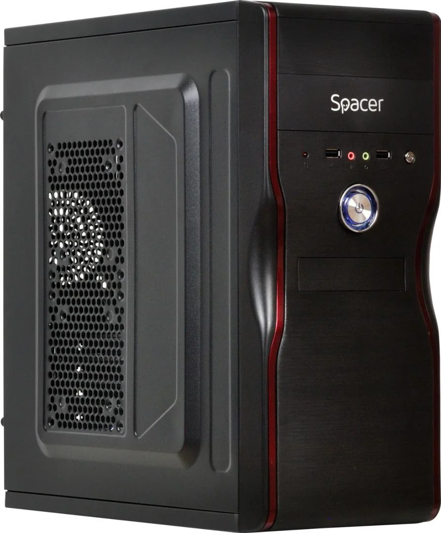 Carcasa Spacer New Mercury, ATX, MidTower NEGRU