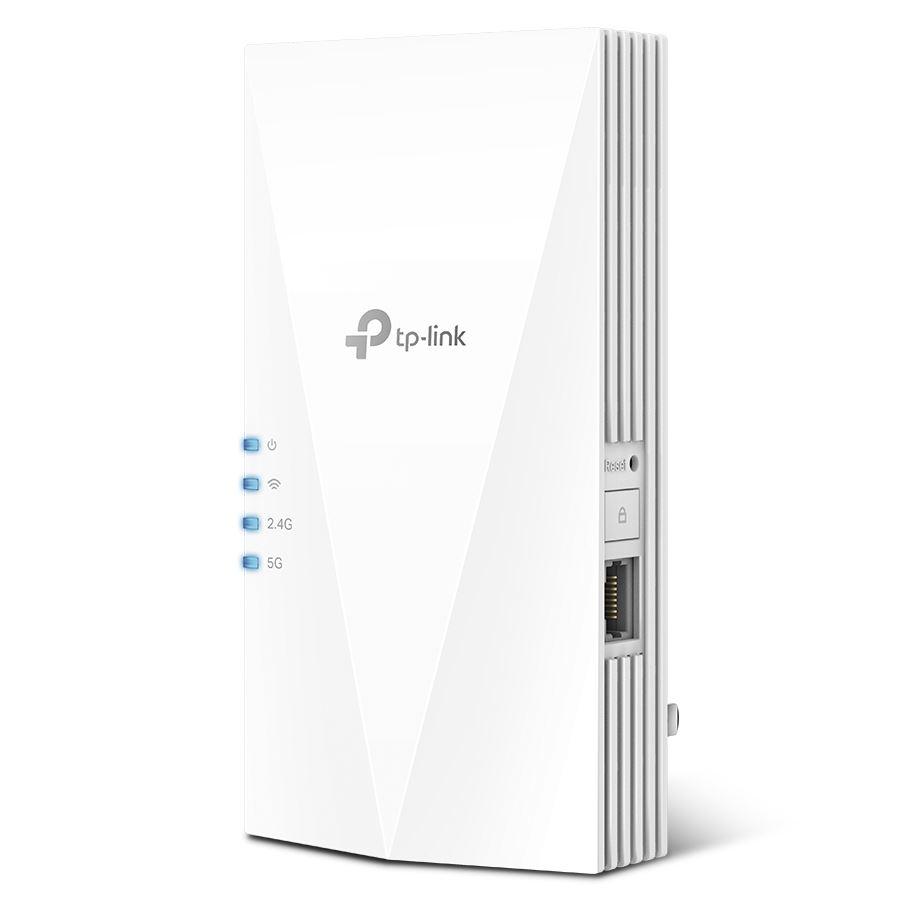 TP-link AX3000 Wi-Fi Mesh Range Extender, RE700X, 1 Port Ethernet Gigabit, 2 Antene interne, Standarde Wireless, IEEE 802.11a