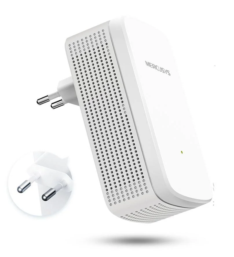 Mercusys Range Extender Wi-Fi 750Mbps, ME20;  Standarde wireless: IEEE 802.11a/n/ac 5 GHz, IEEE 802.11b/g/n 2.4 GHz, Dual-Band 2.4 GHz - 2.5 GHz, 5 GHz, Rata semnal: Până la 750 Mbps (433 Mbps pe 5 GHz, 300 Mbps pe 2.4 GHz), Securitate Wireless: