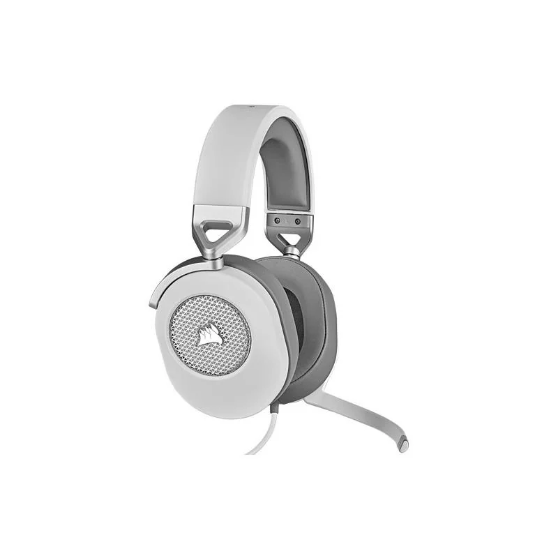 Casti cu microfon Corsair HS65 Surround 7.1, Multi-platform Gaming and Mobile, 20Hz-20KHz, 32ohm, 114db, driver 50mm, alb