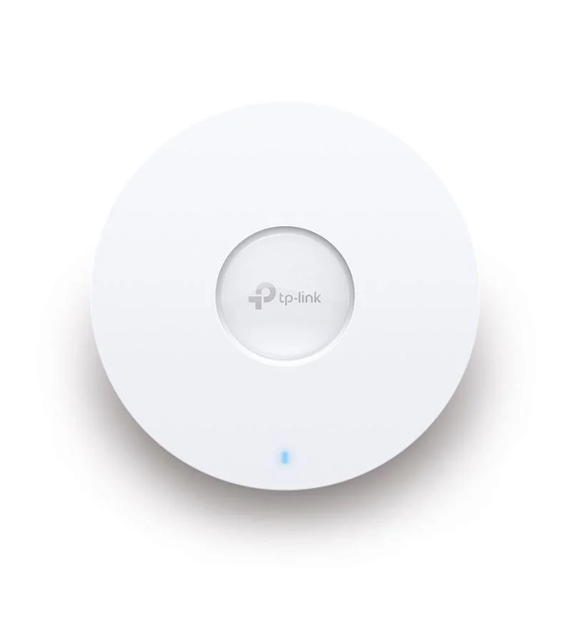 "AX3000 Ceiling Mount Dual-Band Wi-Fi 6 Access Point PORT:1× Gigabit RJ45 Port SPEED:574Mbps at  2.4 GHz + 2402 Mbps at 5 GHz FEATURE: 802.3at POE and 12V DC (Power Adapter is not included), 2×Internal Antennas, 160MHz  Supported, MU-MIMO, Seamless