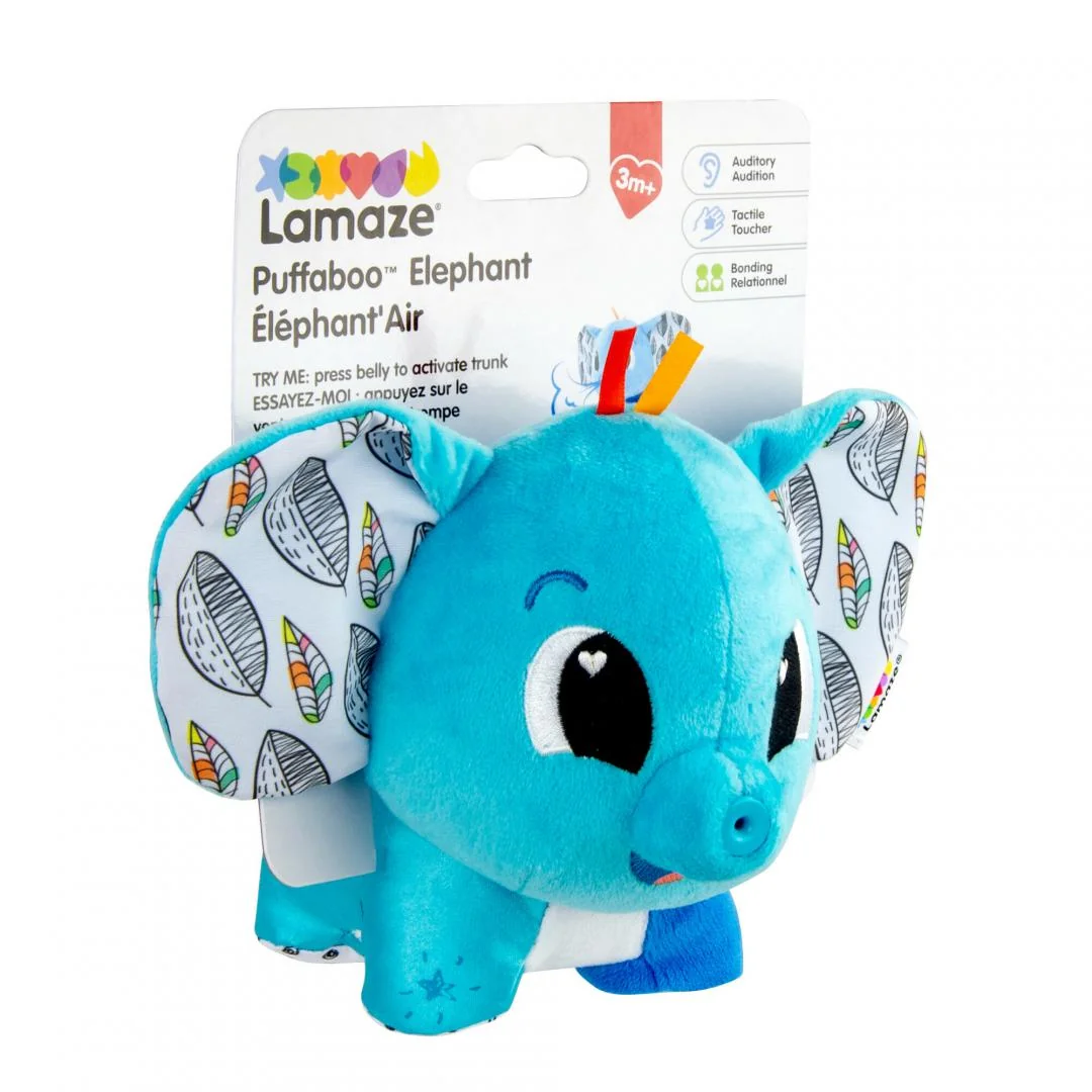 JUCARIE PENTRU BEBELUSI, ELEFANTUL PUFAILA, LAMAZE Tomy