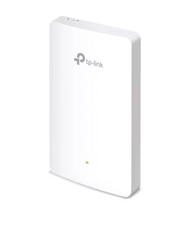 TP-Link Wireless Access Point EAP615-Wall, AX1800 WIFI 6, Dual-Band, Uplink 1× Gigabit Ethernet (RJ-45) Port, Downlink 3× 10/100/1000 Mbps Ethernet Ports, Wireless Standards IEEE 802.11ax/ac/n/g/b/a, 5 GHz: Up to 1201 Mbps, 2.4 GHz: Up to 574 Mbps,