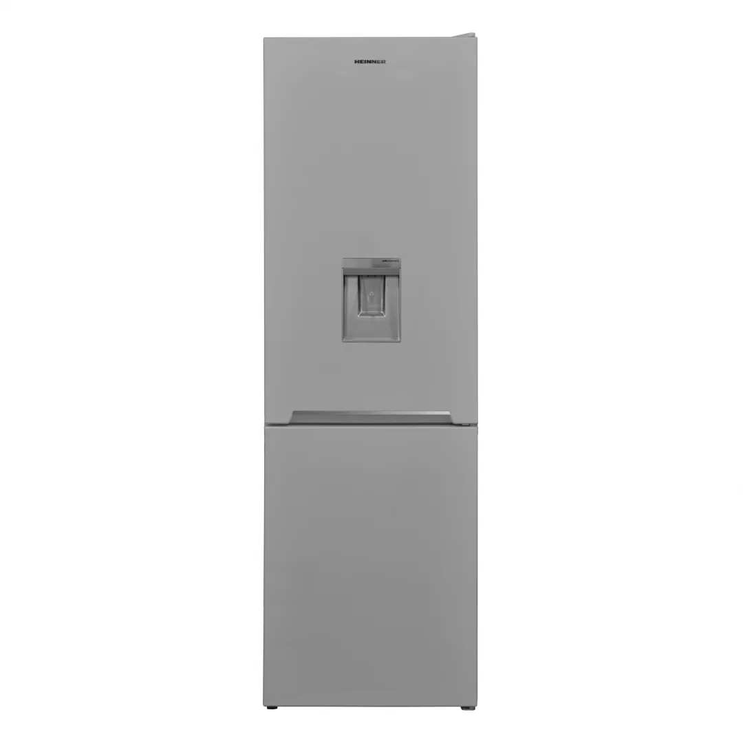 Combina frigorifica HEINNER HCNF-V291SWDE++, No Frost, 294 l, Clasa E, Dozator apa, Argintiu