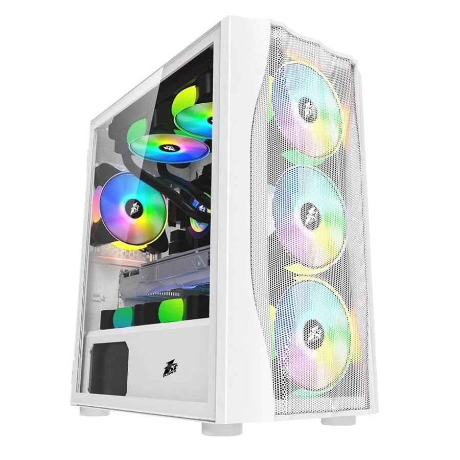 Carcasa 1STPLAYER Gaming X3-M-4F1-W-WH Full Tower ALB
