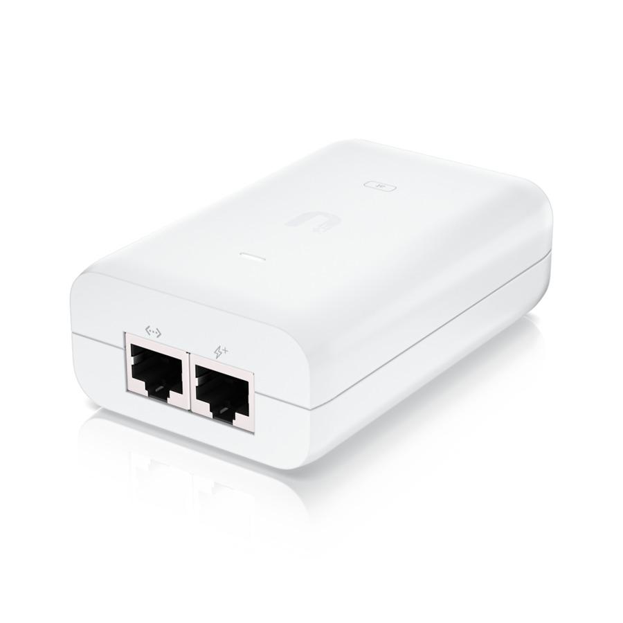 Ubiquiti POE External Injector, U-POE-AT, Output Voltage 48VDC @ 0.65A, Rated Voltage: 100-240VAC @ 50/60Hz, Efficiency 87+%,