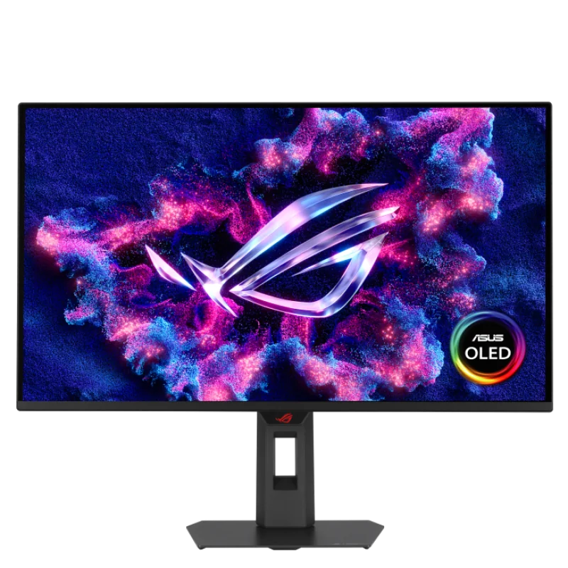 Monitor Asus 26.5" XG27AQDMES, Diagonal (inch): 26.5, Diagonal (cm): 67, Aspect ratio: 16:9, Panel: QD-OLED, Resolution: 2560x1440, Refresh Rate: 240Hz, Response time GtG: 0.03ms, Brightness (max): 400 cd/m², Contrast (static) : 1.5M:1, Viewing angle: