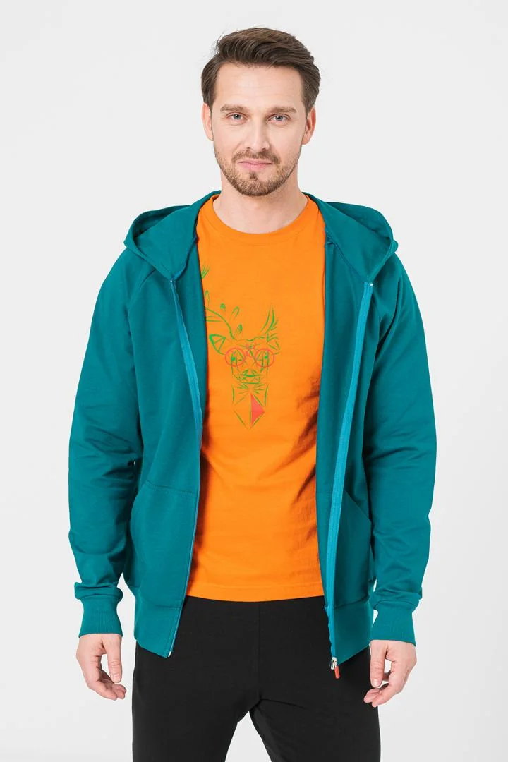 HANORAC COTON CASUAL BARBATI PETROL-M Pegas