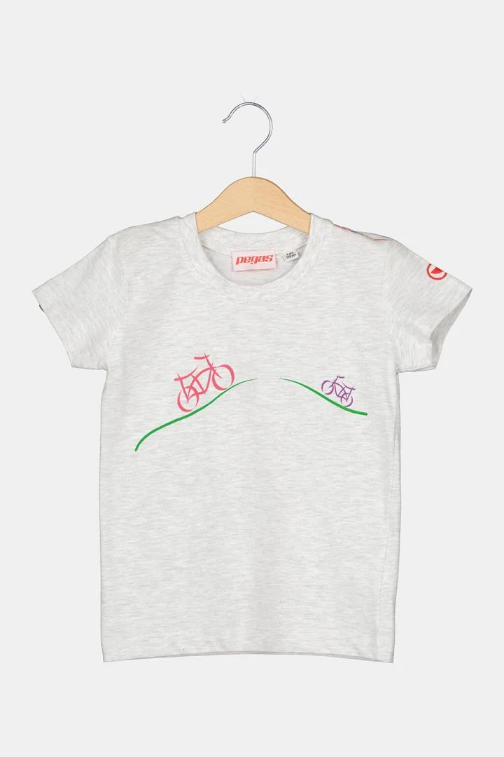 TRICOU CASUAL BICICLETE FAMILIE COPII LIGHT GREY-XL Pegas