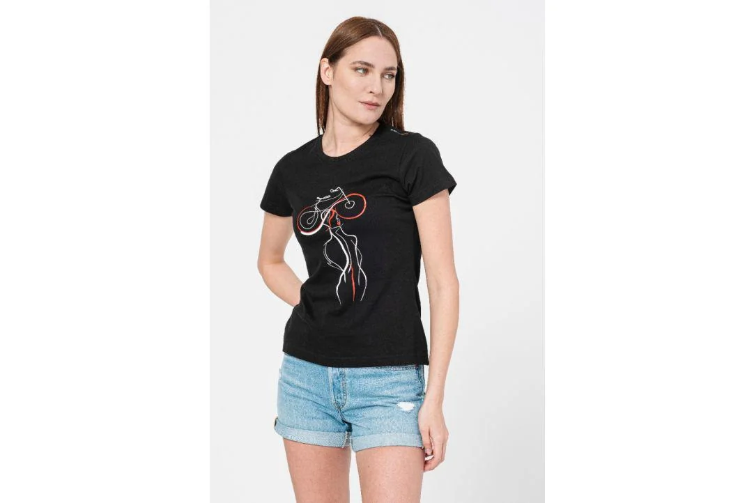 TSHIRT CASUAL F DOAMNA CU... BLACK-L Pegas