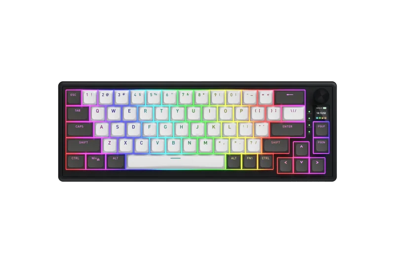 HATOR Skyfall Pro Wireless 65. Keyboard form factor: 65%. Keyboard style: Straight. Connectivity technology: Wired & Wireless, Device interface: USB + RF Wireless + Bluetooth, Keyboard key switch: Mechanical, Keyboard layout: QWERTY. Backlight type: RGB