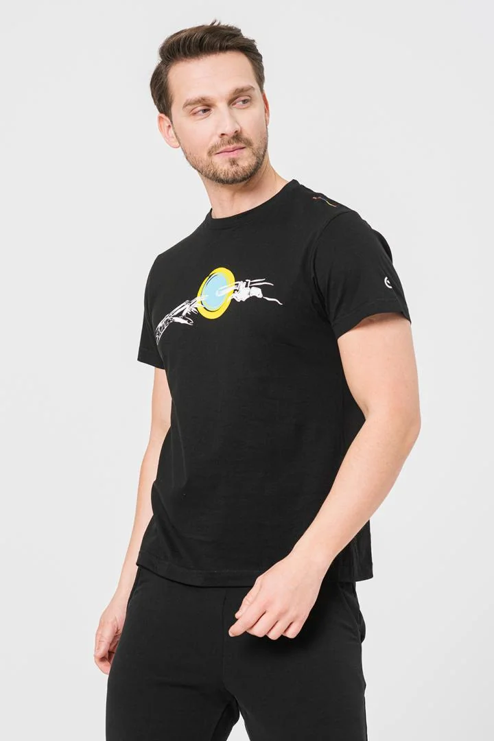 TRICOU CASUAL MANA BICICLETA BARBATI BLACK-L Pegas