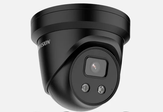 Camera supraveghere Hikvision IP turret DS-2CD2383G2-IU(2.8mm)BLACK, 8MP, culoare neagra, Acusens - filtrarea alarmelor false dupa corpul uman si masini, microfon audio incorporat, senzor 1/2.8" Progressive Scan CMOS, rezolutie 3840 × 2160@20fps,