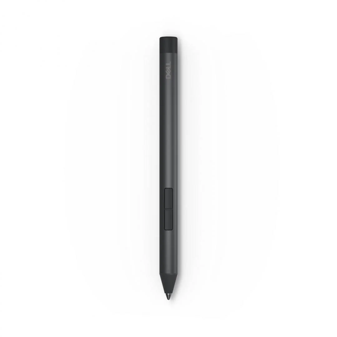 Dell Active Pen PN5122W, Active stylus, Colour: Black, Buttons Qty: 2, Features: Pressure sensitivity, Pressure Levels: 4096, Included Accessories: Nib removal tool, nibs (2 pcs.), AAAA battery, Dimensions (WxDxH): 0.95 cm x 0.95 cm x 14 cm, Weight: 14.2