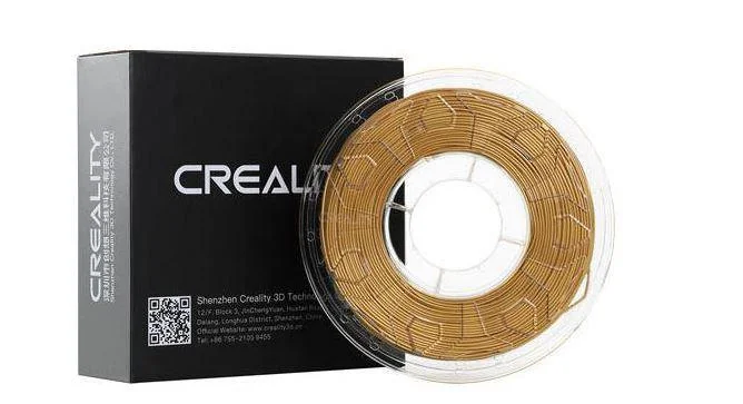 CREALITY PLA 3D Printer Filament, silk golden, Printing temperature: 190-220, Filament diameter: 1.75mm, Tensile strength: 60MPa, Size of filament wheel: Diameter 200mm, height 66mm, hole diameter 56mm. Utilizare: pana la 6 luni de la deschiderea
