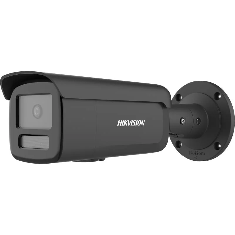 Camera de supraveghere IP Bullet 8MP Hikvision DS-2CD2T86G2H-4I(4MM) (EF)/BK, lentila fixa 4mm, iluminare min: Color: 0.0008 Lux @ (F1.0, AGC ON),B/W: 0 Lux cu IR: 80m, slot card de memorie: microSD/microSDHC/microSDXC maxim 512GB, alarma la evenimente: