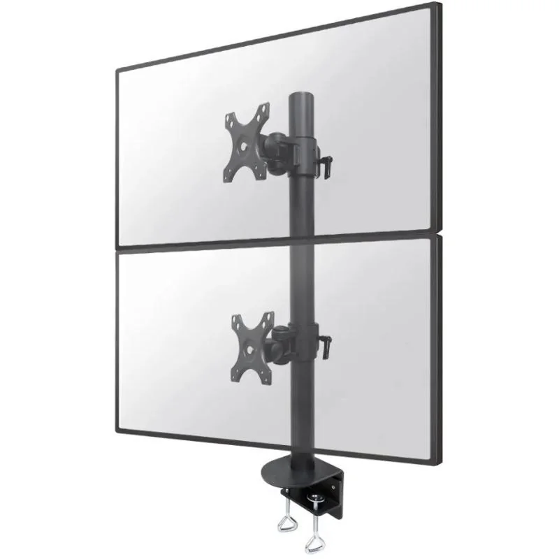 Suport Monitor de Birou Dublu, Neomounts by Newstar FPMA-D960DVBLACKPLUS, 17" - 49", VESA 100x100, suporta pana la 15kg, negru