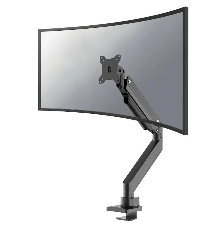 Brat monitor Neomounts NM-D775BLACKPLUS; pentru display-uri cu diagonale 10"-49", sistem de prindere VESA 75x75~100x100, greutate maxima suportata 18kg, full motion, tilt +45°, swivel 180°, rotate 360°; inaltime reglabila manual 270-600mm; culoare negru.