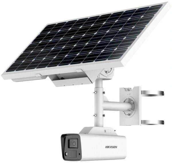 Camera de supraveghere Hikvision DS-2XS2T47G1-LDH-4GC18S40-4mm ColorVu solara 4MP, lentila 4mm, WL 30m, 4G, Panou solar+acumulator, Audio, IP67