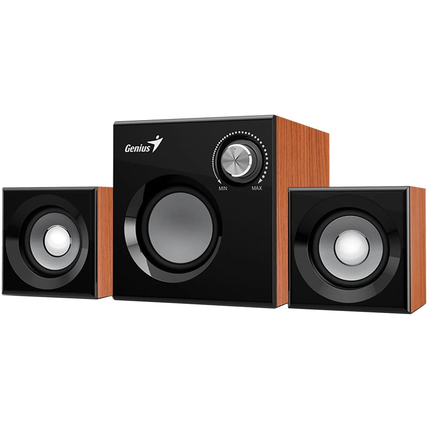 Boxe Genius 2.1 SW-2.1 370, 8W (Subwoofer 6W+2 sateliti*2x1W), wood, G-31731067102 SW-2.1-370 Genius