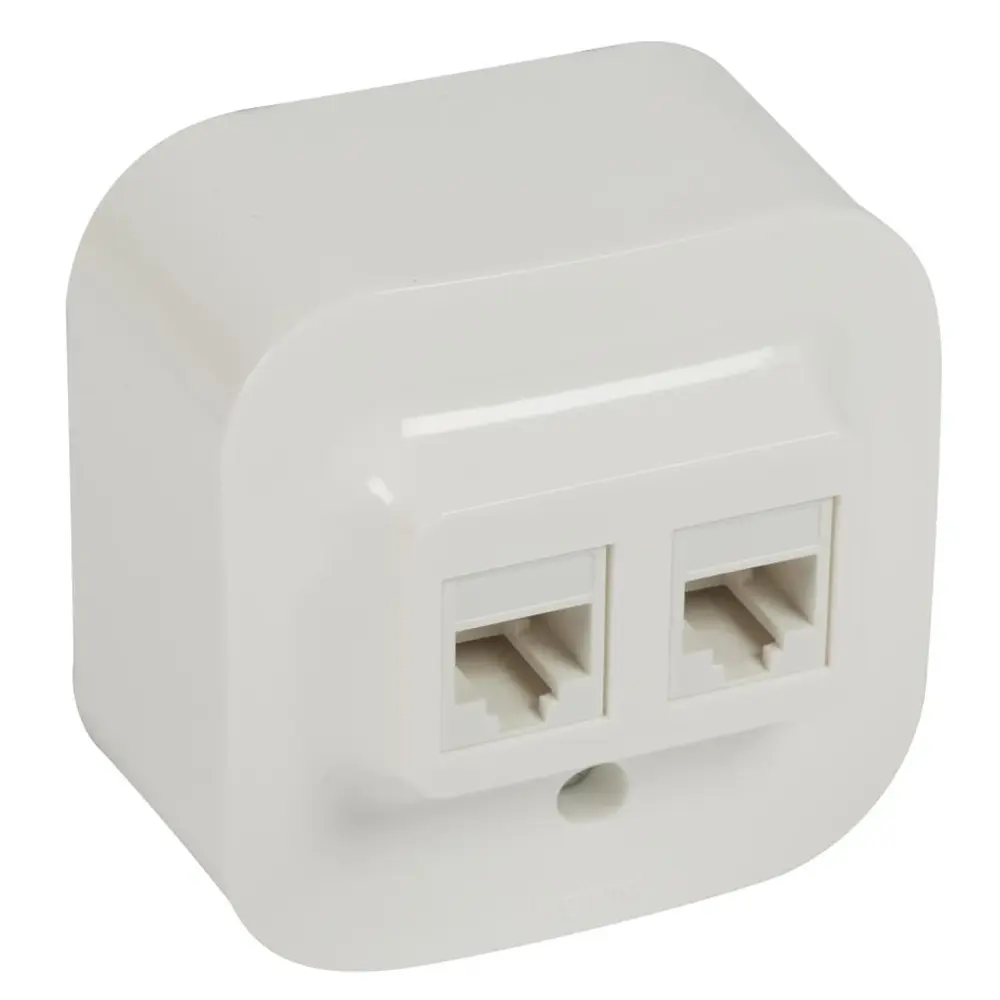 Priza de date dubla RJ45 alba Legrand782428