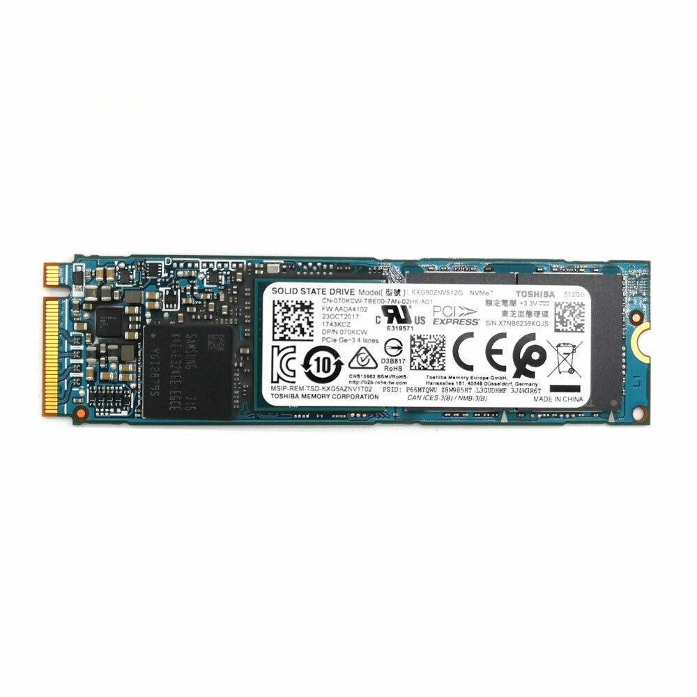 SSD Toshiba, 512 GB, NVME, KXG50ZNV512G