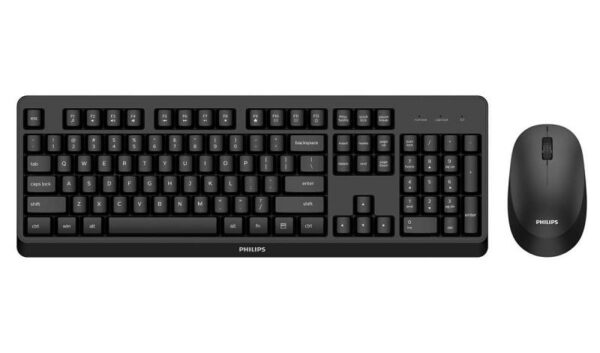 Kit Philips SPT6307, wireless, 2.4GHz, 104 taste, membrana, baterii 1x - imagine 4