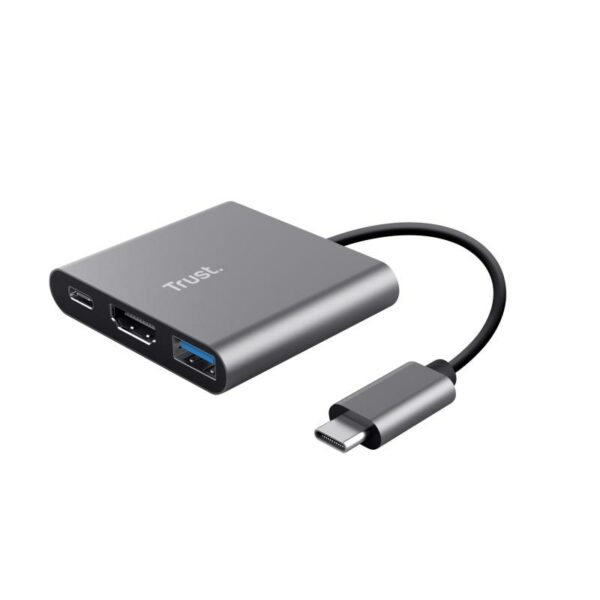 Hub USB Trust Dalyx, 3 porturi USB-C, silver - imagine 5