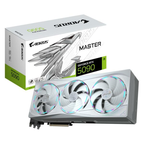 Placa Video GIGABYTE NVIDIA AORUS GEFORCE RTX 5090 MASTER ICE - imagine 3