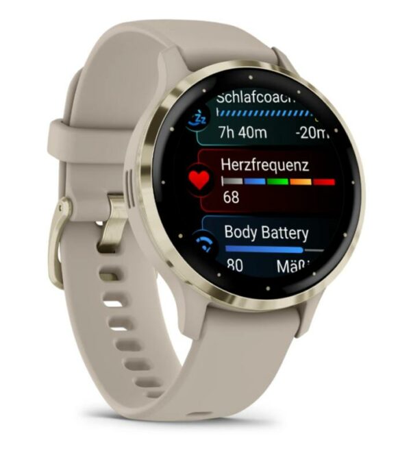 Ceas Garmin Venu 3S Soft Gold/French Gray - imagine 9
