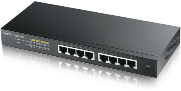 Zyxel GS1900-8HP 8-port GbE Smart Managed PoE Switch