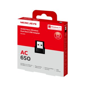 Adaptor USB Wireless MERCUSYS MA20N, Dual Band 200 + 433