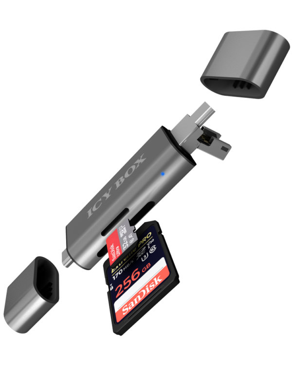 EXTERNAL MULTI-USB CARD READER ICY BOX
