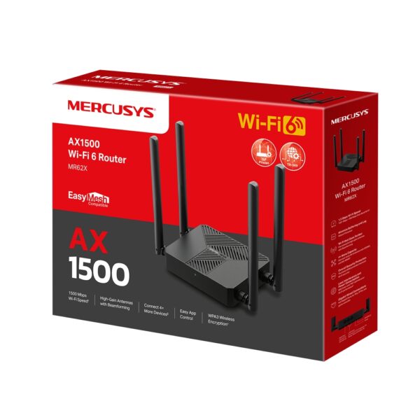 AX1500 Dual-Band Wi-Fi 6 Router SPEED: 300 Mbps at 2.4