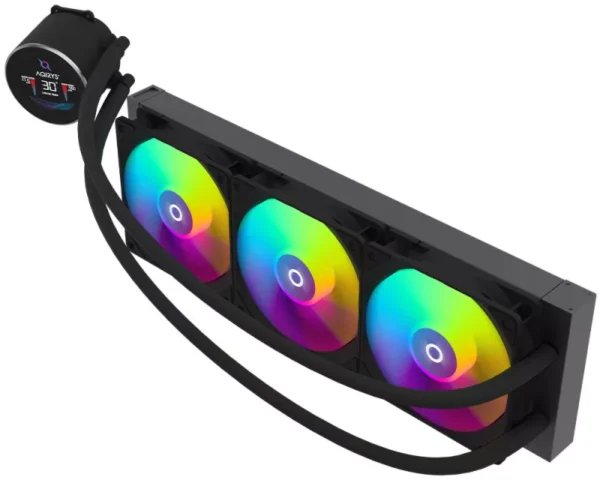 Cooler Procesor AQYRIS HYDRA 360 AIO NEGRU, marime radiator 360mm, - imagine 2