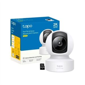 Pan/Tilt AI Home Security Wi-Fi Camera SPEC: 2K QHD (2560x1440),