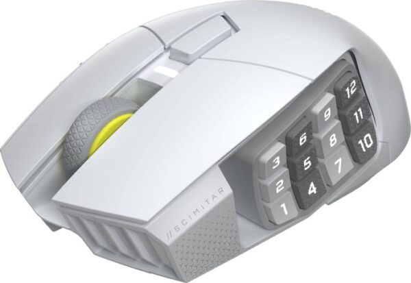 Mouse Gaming CORSAIR SCIMITAR ELITE WIRELESS SE, White, 33000 DPI,