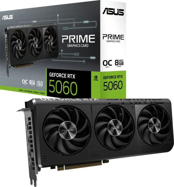 Placa Video ASUS PRIME GEFORCE RTX 5060 OC 8GB GDDR7