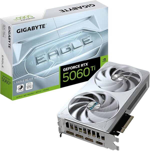 Placa Video GIGABYTE RTX 5060 TI EAGLE OC ICE 16GB