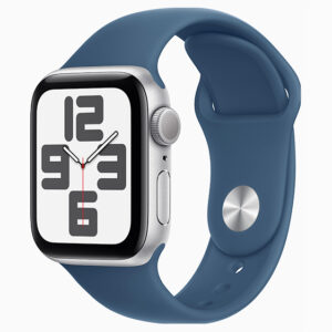 Apple Watch SE GPS 40mm Silver Aluminium Case with Denim