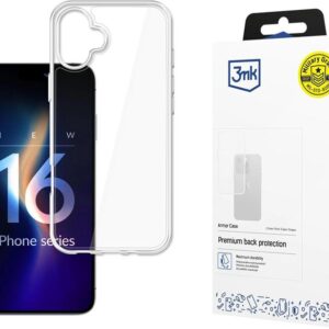 Protective cover 3mk Clear Case for iPhone 16, Transparent