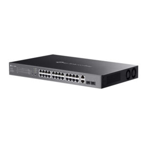 Omada 28-Port Gigabit Easy Managed Switch with 24-Port PoE+ PORT: