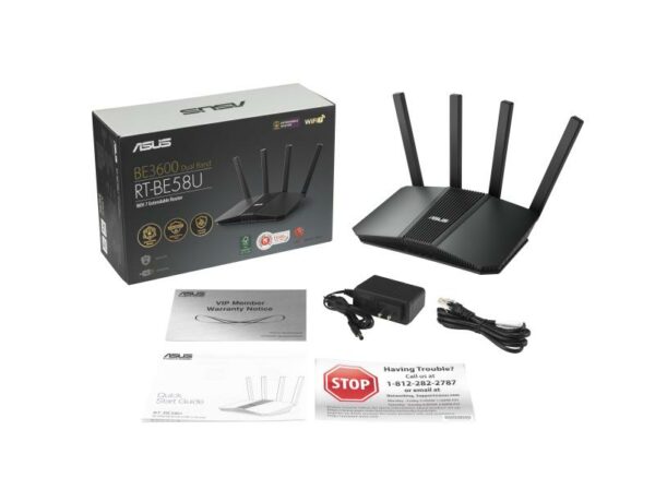 Router Asus Dual-Band RT-BE58U, WIFI-7, Standarde wireless: IEEE 802.11a, IEEE - imagine 10