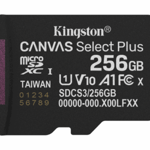 Card de Memorie MicroSDXC Kingston,256GB,Canvas Select Plus,Fara Adaptor